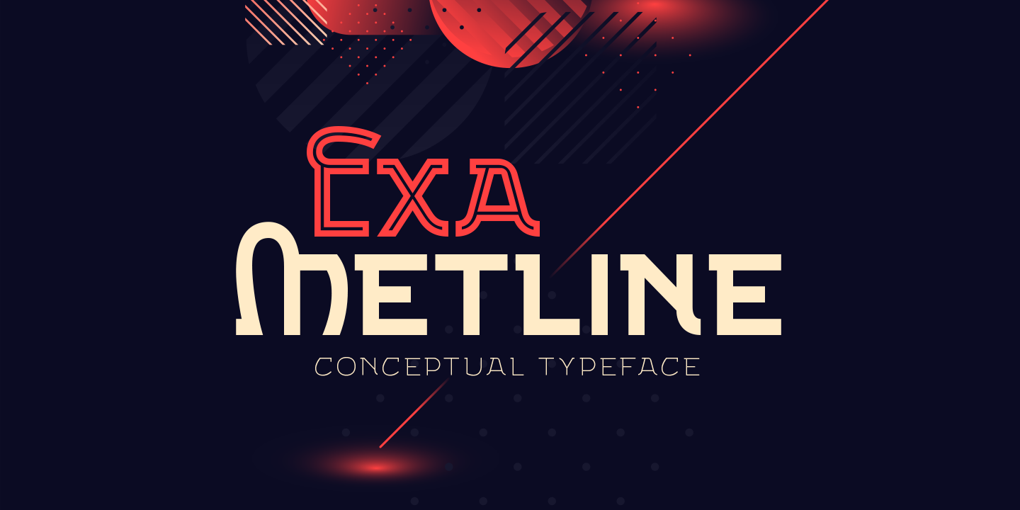 Exa Metline Font preview